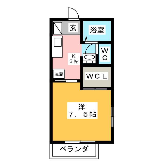 ルミエール所沢 2階 1K 賃貸物件詳細