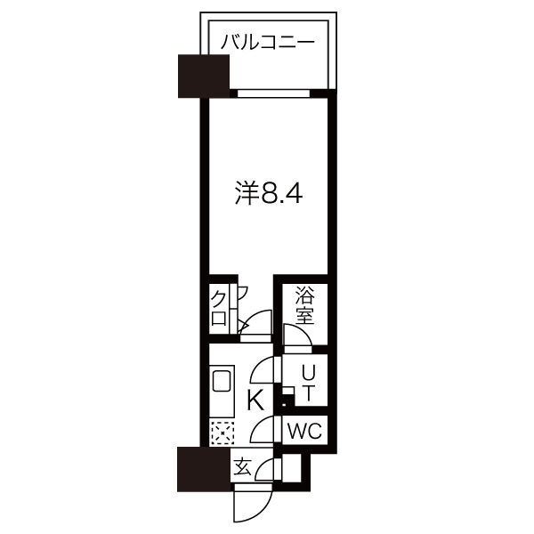 愛知県名古屋市中区平和２ 東別院駅 1K マンション 賃貸物件詳細