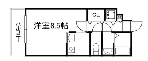 京都府京都市北区衣笠開キ町 北野白梅町駅 1K マンション 賃貸物件詳細