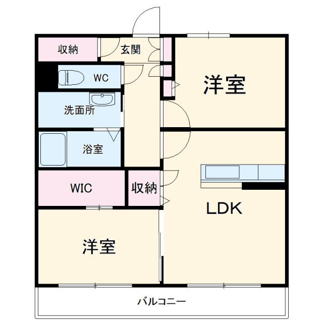 アイリスタ柏たなか 2階 2LDK 賃貸物件詳細