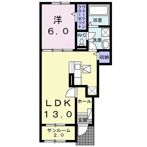 諏訪１丁目アパート（０２７３６５６０１） 1階 1LDK 賃貸物件詳細
