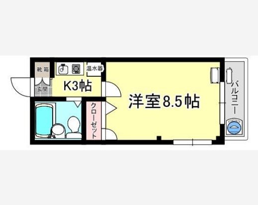 ムトーハイツ 1階 1K 賃貸物件詳細