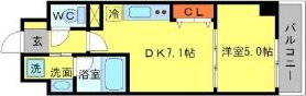 ＢＲＡＶＩ南堀江 11階 1DK 賃貸物件詳細