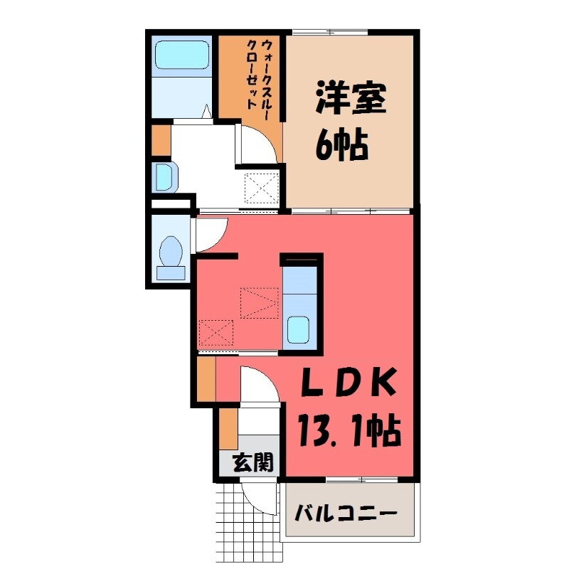 埼玉県行田市大字荒木 武州荒木駅 1LDK アパート 賃貸物件詳細