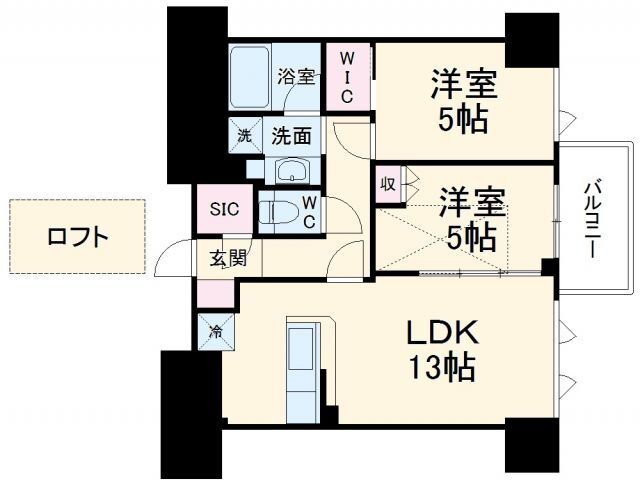コンフォリア大宮 9階 2LDK 賃貸物件詳細