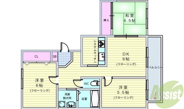 大阪府豊中市螢池北町３ 蛍池駅 3DK マンション 賃貸物件詳細