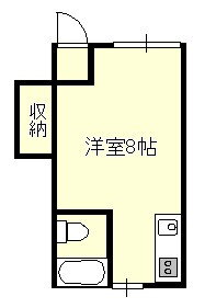 茜タウンハウス 2階 ワンルーム 賃貸物件詳細