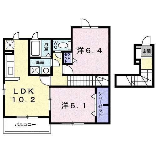 東京都東村山市久米川町１ 東村山駅 2LDK アパート 賃貸物件詳細