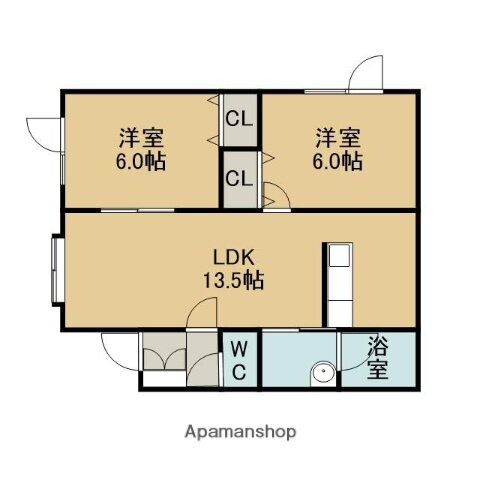 リヴレ５１０ 2階 2LDK 賃貸物件詳細