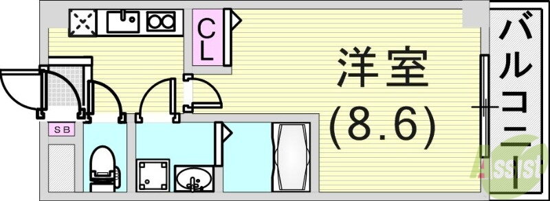 兵庫県神戸市東灘区魚崎北町１ 青木駅 1K マンション 賃貸物件詳細