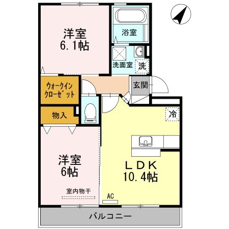 山口県防府市勝間３ 防府駅 2LDK アパート 賃貸物件詳細