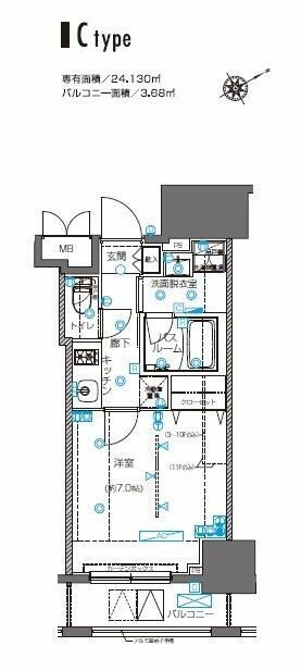 ＺＯＯＭ横浜桜木町 5階 1K 賃貸物件詳細