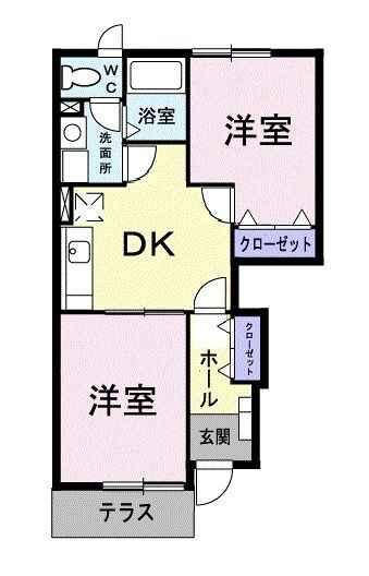 東京都清瀬市下宿２ 清瀬駅 2DK アパート 賃貸物件詳細