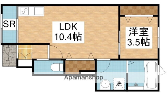 亀田中島４丁目長屋住宅１号棟 1階 1LDK 賃貸物件詳細