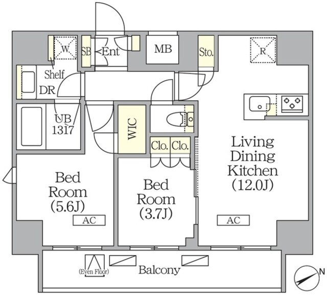 東京都荒川区町屋２ 町屋駅 2LDK マンション 賃貸物件詳細