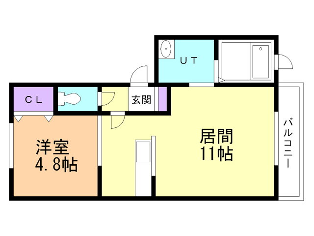 北海道函館市港町３ 1LDK アパート 賃貸物件詳細