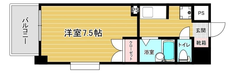福岡県福岡市博多区美野島３ 西鉄平尾駅 1K マンション 賃貸物件詳細