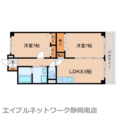 静岡県藤枝市駅前１ 藤枝駅 2LDK マンション 賃貸物件詳細
