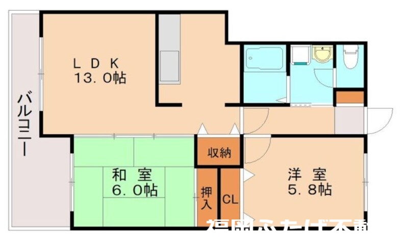 福岡県筑紫野市二日市西４ 二日市駅 2LDK マンション 賃貸物件詳細