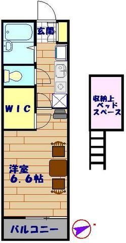 レオパレスメイローズ 3階 1K 賃貸物件詳細