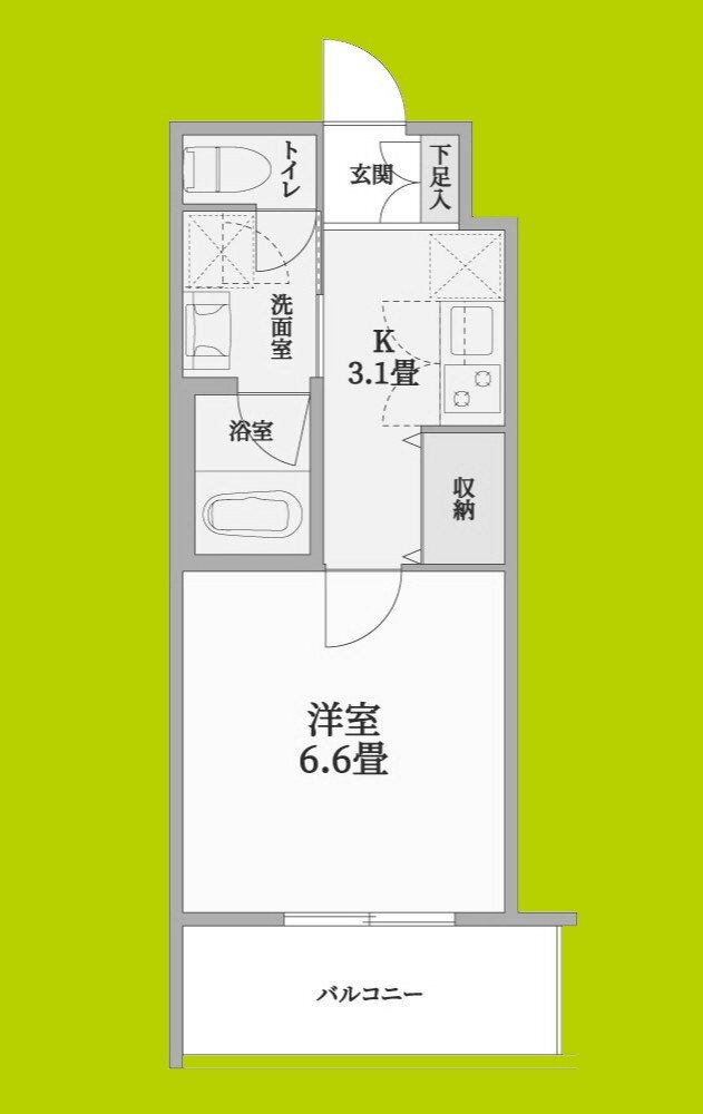 ウェルスクエア茨木駅前 4階 1K 賃貸物件詳細