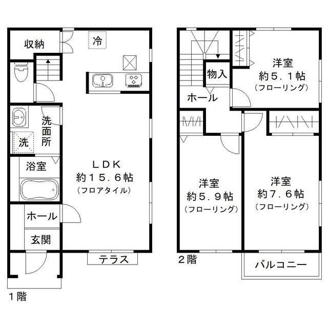 ヴェルジュ 3LDK 賃貸物件詳細