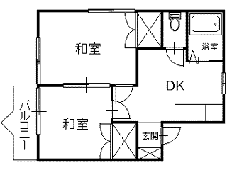 青森県八戸市根城９ 長苗代駅 2K アパート 賃貸物件詳細