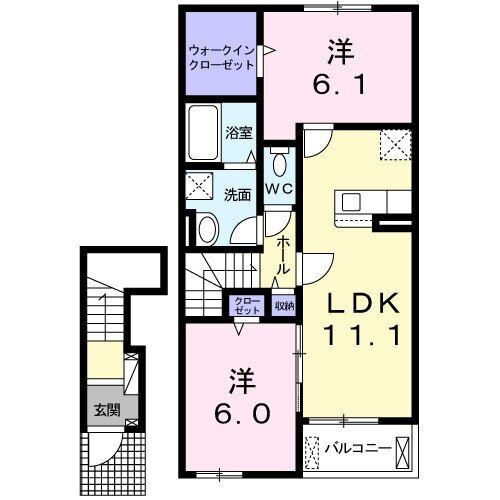 茨城県稲敷郡阿見町中央１ 荒川沖駅 2LDK アパート 賃貸物件詳細