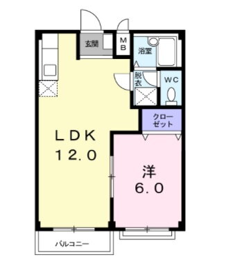 群馬県前橋市北代田町 中央前橋駅 1LDK アパート 賃貸物件詳細