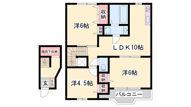 兵庫県姫路市花田町加納原田 御着駅 3LDK アパート 賃貸物件詳細