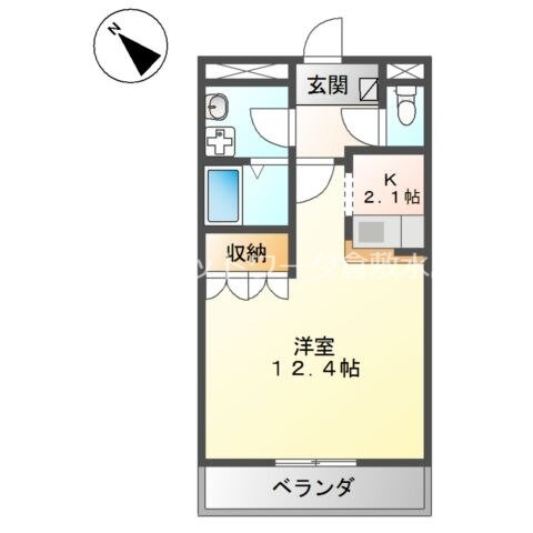 岡山県倉敷市神田４ 栄駅 1K アパート 賃貸物件詳細