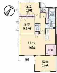 鳥取県鳥取市馬場町 3LDK アパート 賃貸物件詳細