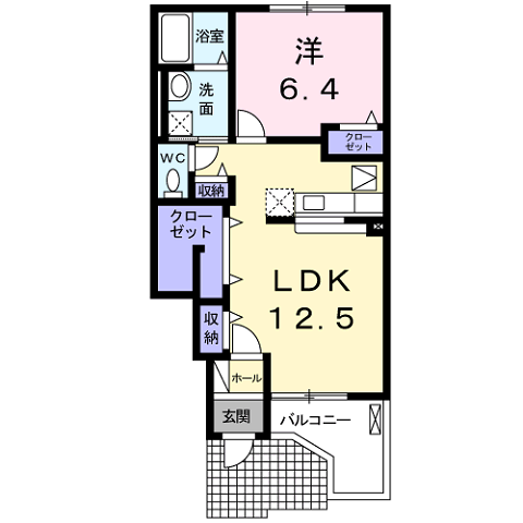 福岡県古賀市美明１ ししぶ駅 1LDK アパート 賃貸物件詳細