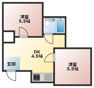 大阪府枚方市星丘３ 星ケ丘駅 2DK マンション 賃貸物件詳細
