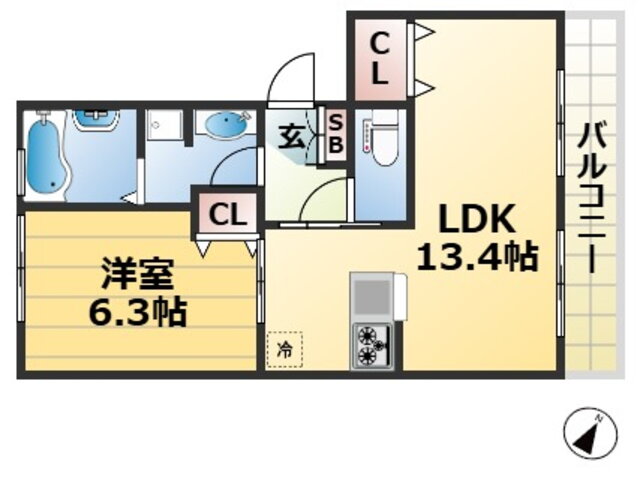 兵庫県神戸市灘区岩屋中町３ 岩屋駅 1LDK アパート 賃貸物件詳細