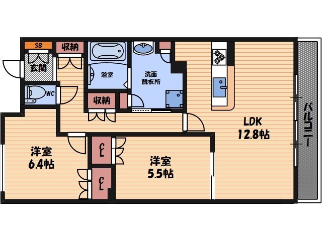 ＵＵＲコート茨木東中条 5階 2LDK 賃貸物件詳細