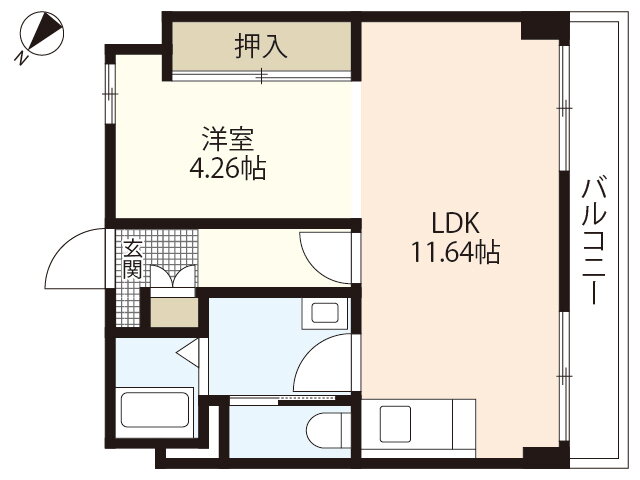 ソフィアコート庚午中 5階 1LDK 賃貸物件詳細