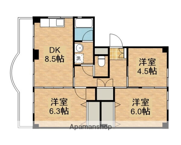 神奈川県川崎市多摩区菅１ 稲田堤駅 3DK マンション 賃貸物件詳細