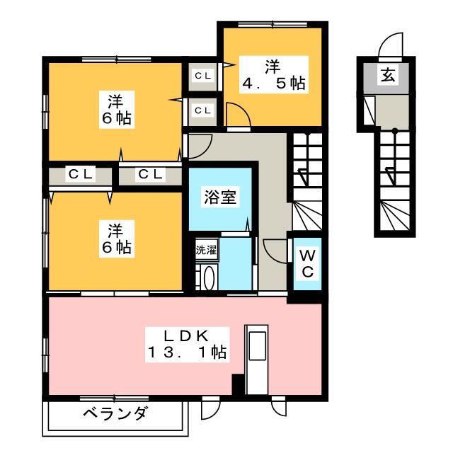 神奈川県足柄上郡開成町吉田島 新松田駅 3LDK アパート 賃貸物件詳細