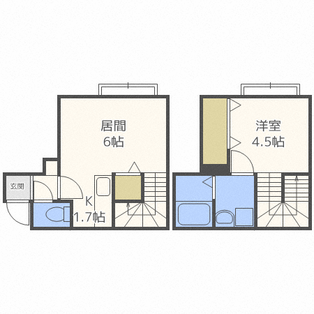 北海道札幌市中央区南五条西１２ 西１１丁目駅 1DK アパート 賃貸物件詳細