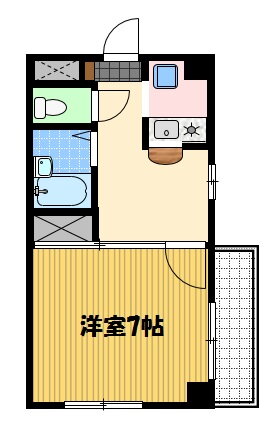 長崎県長崎市青山町 大橋駅 1K マンション 賃貸物件詳細