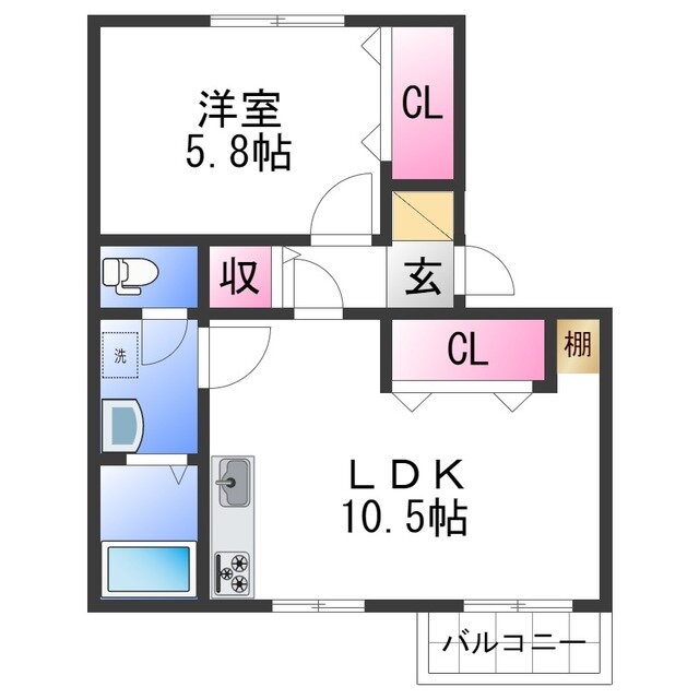 和歌山県岩出市清水 岩出駅 1LDK アパート 賃貸物件詳細