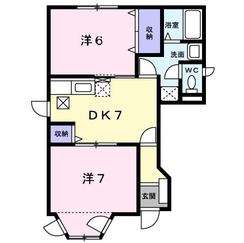 神奈川県厚木市妻田北３ 本厚木駅 2DK アパート 賃貸物件詳細
