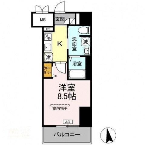 岡山県岡山市北区大学町 岡山駅 1K マンション 賃貸物件詳細
