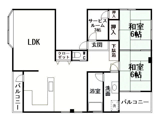 福岡県北九州市小倉南区城野４ 北方駅 2SLDK マンション 賃貸物件詳細