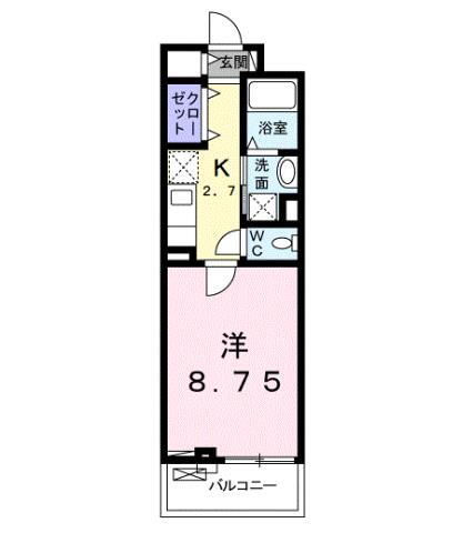 アンサイズニア 3階 1K 賃貸物件詳細