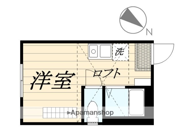 神奈川県横浜市中区竹之丸 山手駅 ワンルーム アパート 賃貸物件詳細