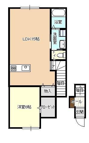 東造道新築アパート 2階 1LDK 賃貸物件詳細