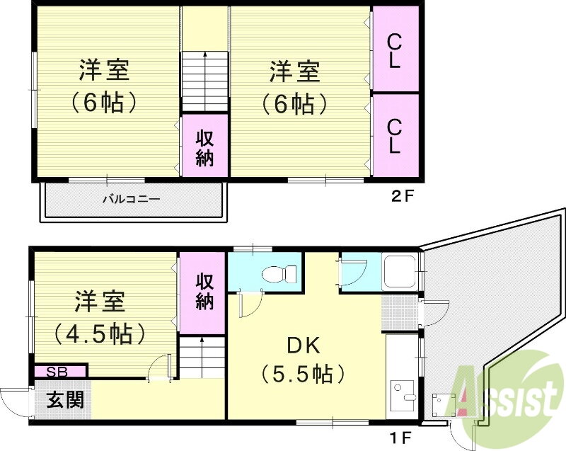兵庫県神戸市北区鈴蘭台西町１ 鈴蘭台駅 3DK 一戸建て 賃貸物件詳細