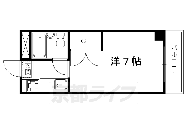 京都府京都市北区大将軍東鷹司町 円町駅 1K マンション 賃貸物件詳細